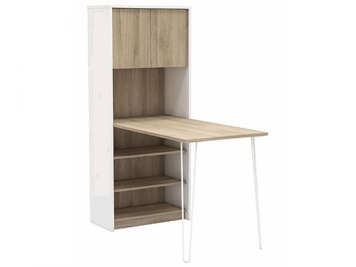 Bureau/Bibliothèque En Panneaux De Particules, Chêne encequiconcerne Chene Kronberg