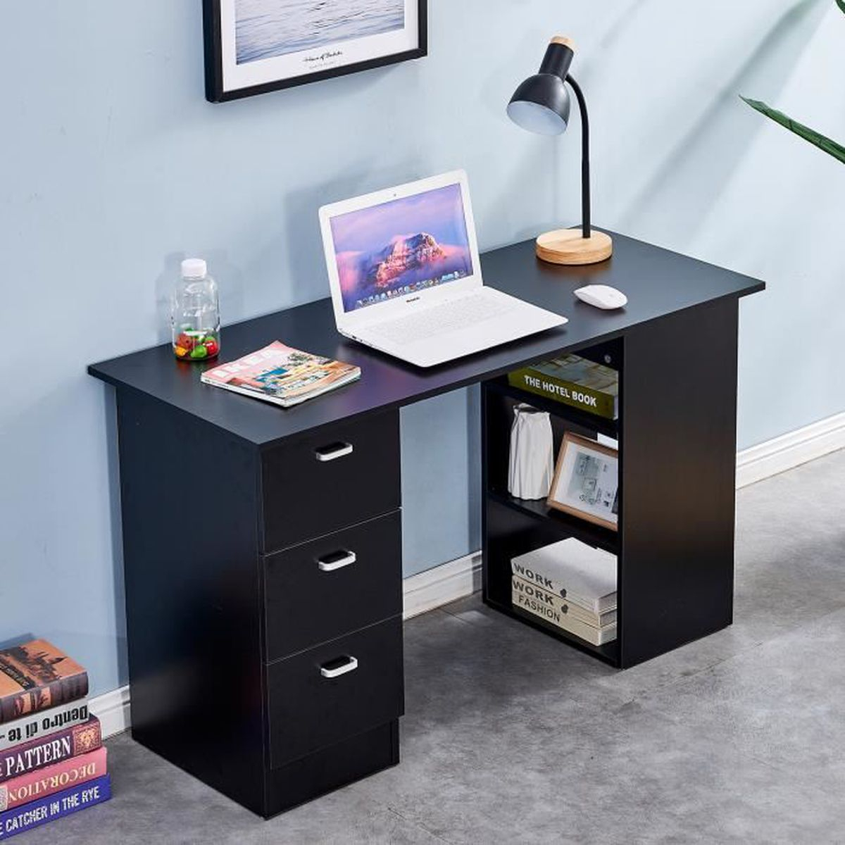 Bureau Informatique Table D'Ordinateur Avec 3 Tiroirs Et concernant Meubles D'Ordinateurs Et D'Imprimante Bureau Informatique Table D'Ordinateur Avec 3 Tiroirs Et concernant Meubles D'Ordinateurs Et D'Imprimante