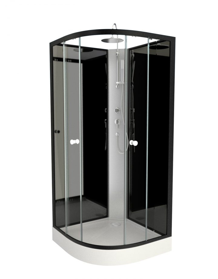 Cabine De Douche 1/4 Cercle 85 X 85 X 225 Cm – Graphite concernant Sav Cabine De Douche Modulacolor Cabine De Douche 1/4 Cercle 85 X 85 X 225 Cm – Graphite concernant Sav Cabine De Douche Modulacolor