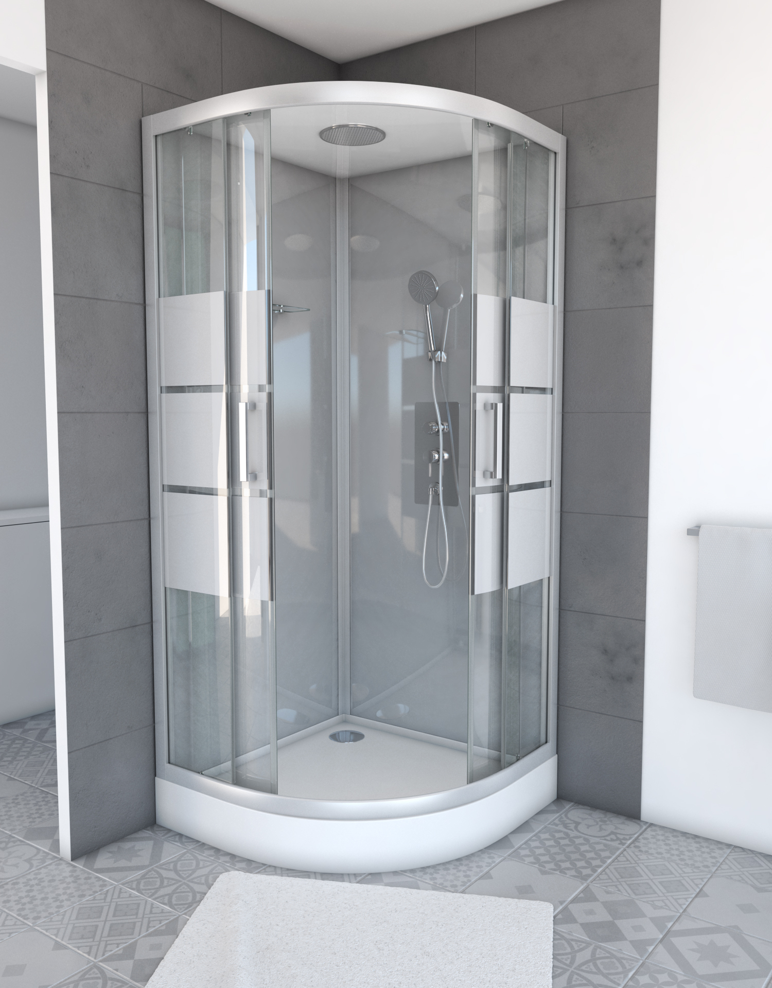 Cabine De Douche 1/4 Cercle 90 X 90 X 215 Cm - Black Mirror Ii à Cabine De Douche Hydromassante 100X80 Cabine De Douche 1/4 Cercle 90 X 90 X 215 Cm - Black Mirror Ii à Cabine De Douche Hydromassante 100X80