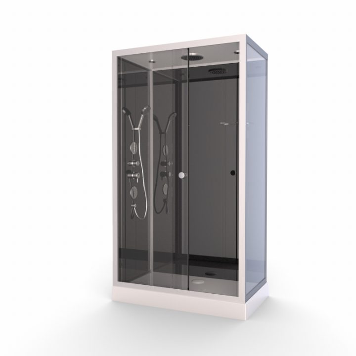 Cabine De Douche Black Ii 110 X 80 X 215 Cm Aurlane avec Pieces De Rechange Cabine De Douche Aurlane Cabine De Douche Black Ii 110 X 80 X 215 Cm Aurlane avec Pieces De Rechange Cabine De Douche Aurlane