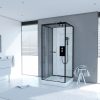 Cabine De Douche City 70 (Noir) - Homebain : Vente En concernant Cabine De Douche Integarale 70