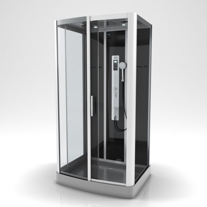 Cabine De Douche Complète – 90X115X215Cm – Premium destiné Cabine De Douche Hydromassante 100X80 Cabine De Douche Complète – 90X115X215Cm – Premium destiné Cabine De Douche Hydromassante 100X80