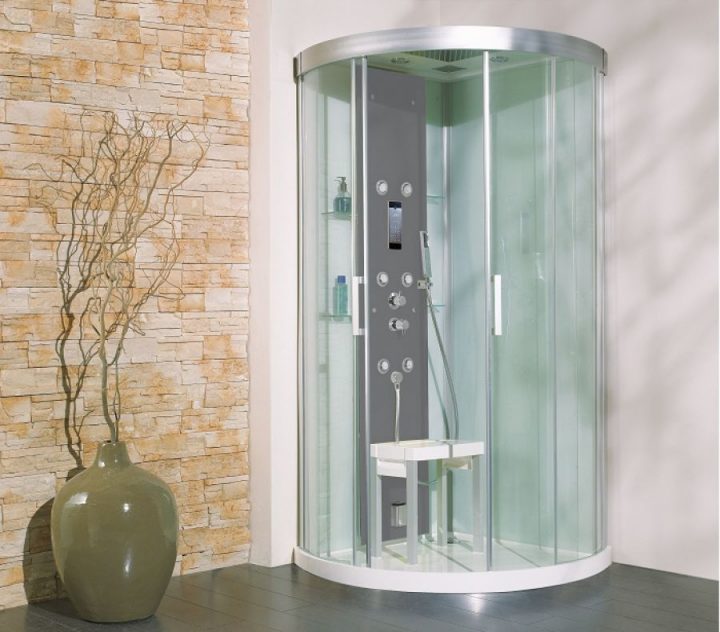 Cabine De Douche Kineform Hydro+Hammam 1/4 De Rond 90X90 pour Cabine De Douche Hydromassante 100X80 Cabine De Douche Kineform Hydro+Hammam 1/4 De Rond 90X90 pour Cabine De Douche Hydromassante 100X80