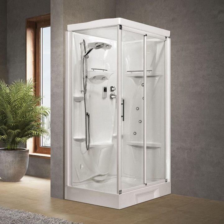 Cabines De Douche New Holiday 2P120X80 – Novellini pour Cabine De Douche Majesty Ii