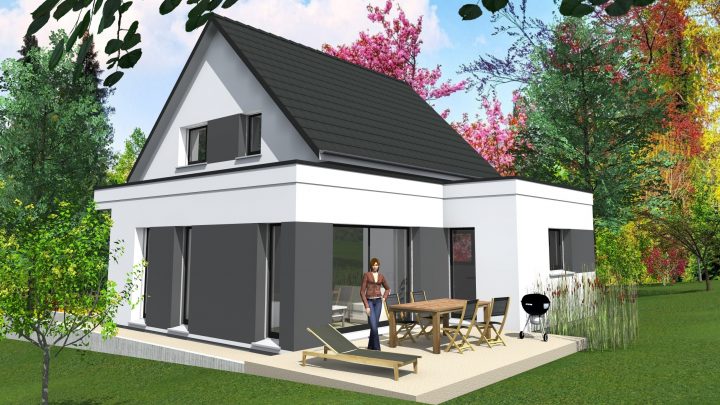 Cabinet De Maitrise D'Oeuvre C² | Maison Contemporaine 2 encequiconcerne Plan Maison Contemporaine Toit En Pente Douce