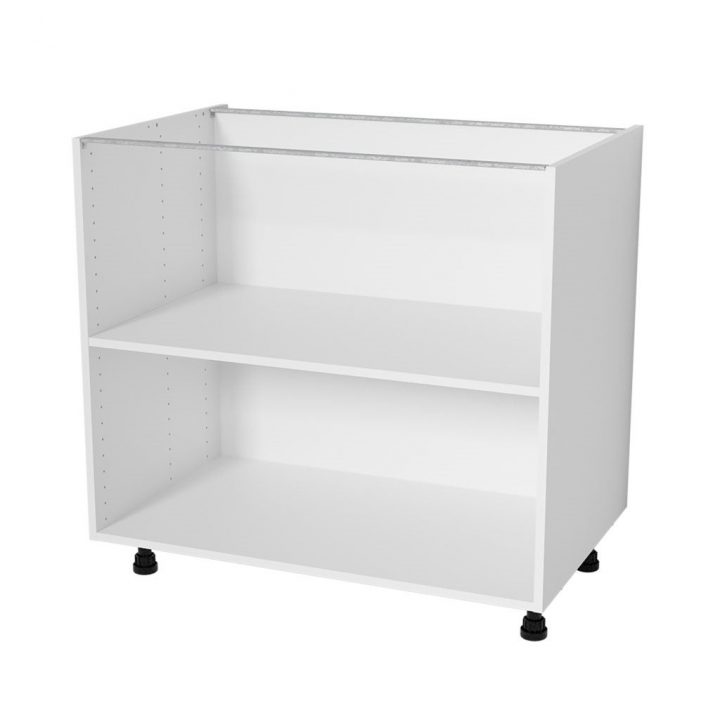 Caisson Bas 90 X 76.8 Cm Blanc | Bricoman pour Caisson Cuisine 50 Cm