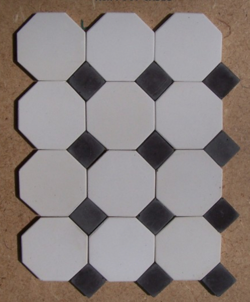 Carreau Octogonal Blanc / Cabochon Au Choix concernant Sol Vinyle Presto Cabochon Carreau Octogonal Blanc / Cabochon Au Choix concernant Sol Vinyle Presto Cabochon