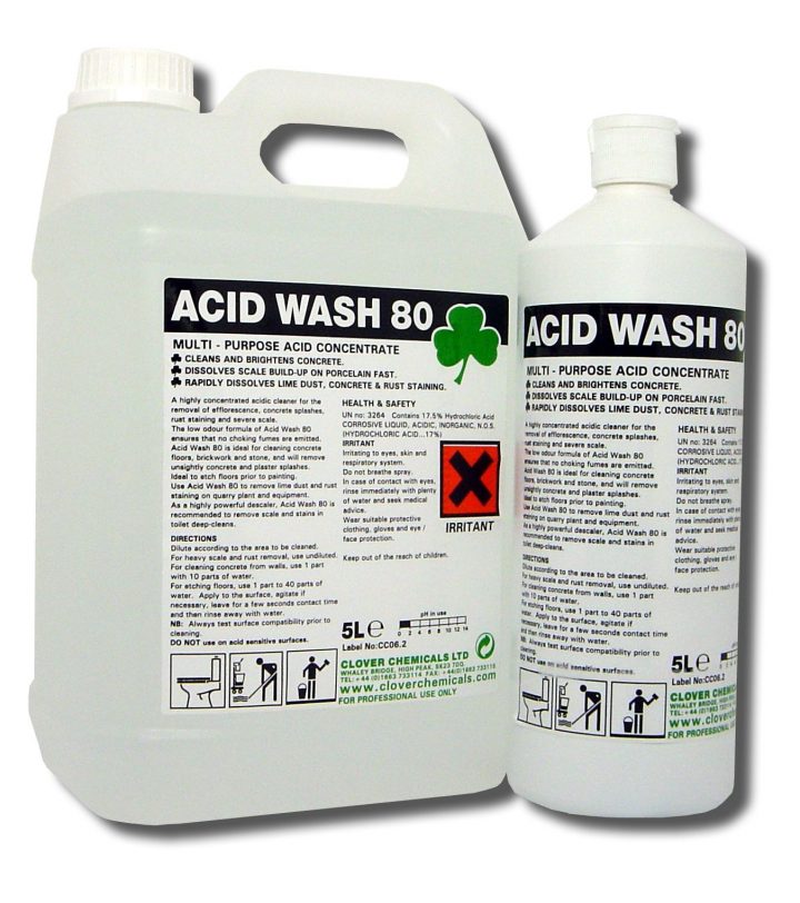 Clover Acid Wash 80 Extra Strength Acidic Toilet Descaler tout Toulette Wc Acide