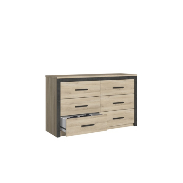 Commode Décor Chêne Kronberg Ardoise serapportantà Chene Kronberg Commode Décor Chêne Kronberg Ardoise serapportantà Chene Kronberg