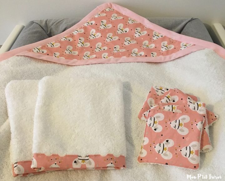 Coudre Une Cape De Bain Pour Bébé… | Mon P\'Tit Trésor destiné Tuto Gant Toilette Enfant Rigolo Pinterest