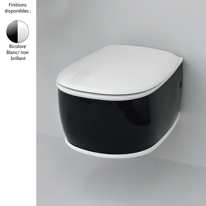 Cuvette Wc Noir Suspendu Designsbysick : Wc Suspendu Noir destiné Cuvette Toilette Suspendu Noir Oeuf