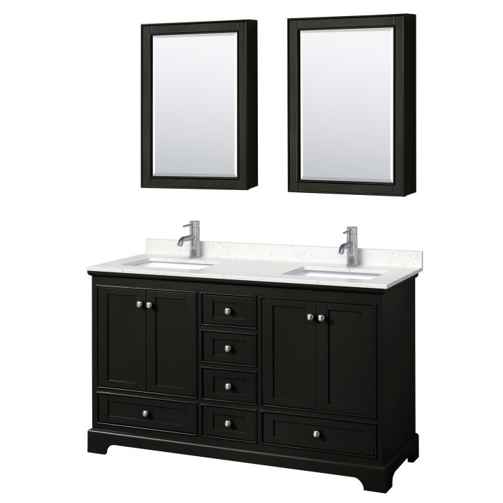 Deborah 60" Double Bathroom Vanity In Dark Espresso | Free pour Wc-2020-Wc-Des Deborah 60" Double Bathroom Vanity In Dark Espresso | Free pour Wc-2020-Wc-Des