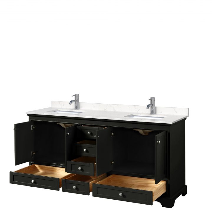 Deborah 72" Double Bathroom Vanity In Dark Espresso | Free concernant Wc-2020-Wc-Des Deborah 72" Double Bathroom Vanity In Dark Espresso | Free concernant Wc-2020-Wc-Des