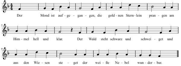 abendlied der mond ist aufgegangen abendlied der mond ist aufgegangen