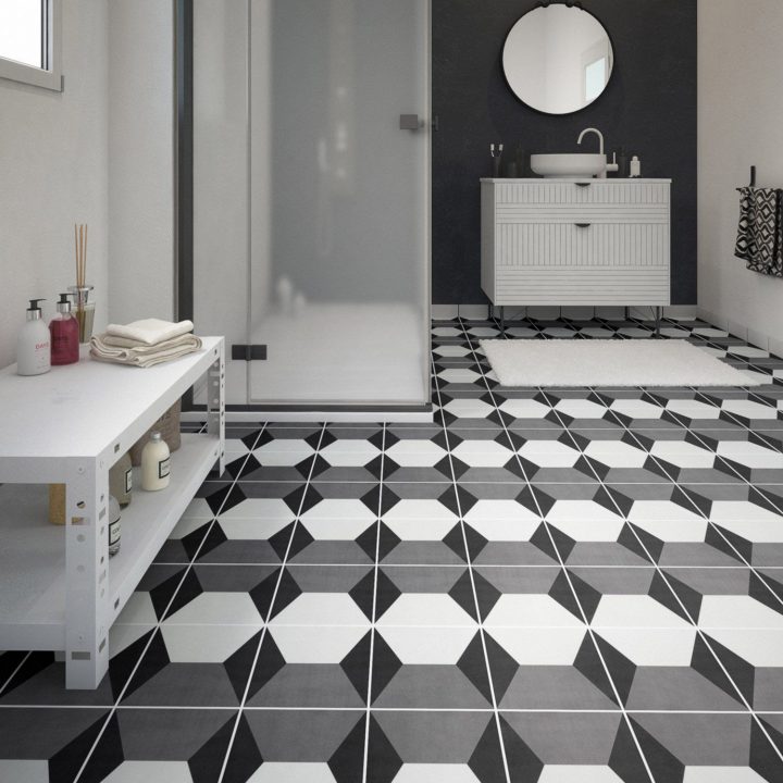 Destination Principale:intérieur … | Carrelage Intérieur destiné Sol Vinyle Cabochon Noir Et Blanc