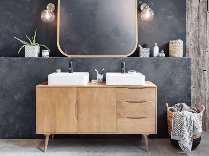 Enfilade Salle De Bain : Le Meuble Sous Vasque Qui Change intérieur Bricolage Salle De Bain Cest Pas Meuble Marpue