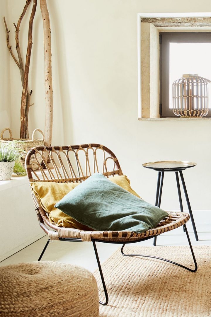 Épinglé Sur Living Room dedans Fauteuil Rotin Alinea