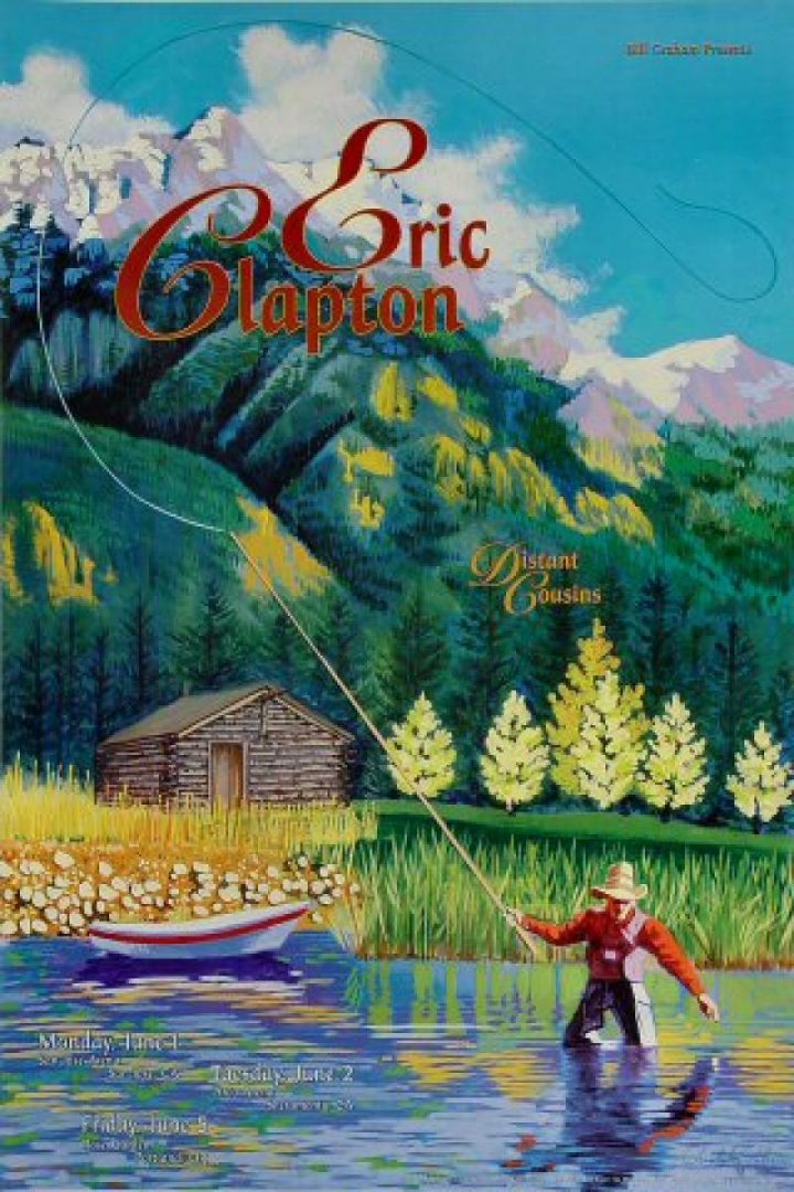 Eric Clapton Vintage Concert Poster From San Jose Arena dedans Poster Eric Clapton Vintage Concert Poster From San Jose Arena dedans Poster