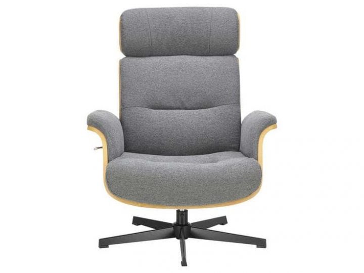 Fauteuil Relaxation + Repose Pieds Seattle Coloris Chêne concernant Housse Fauteuil Conforama