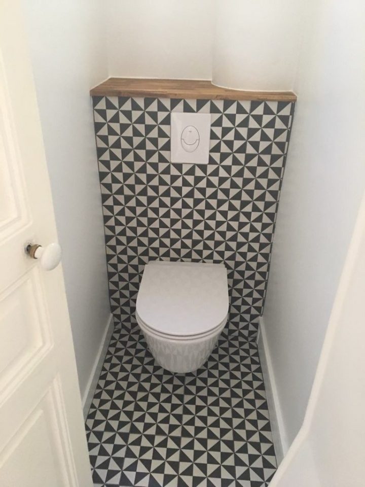 Fin Des Travaux Appartement: Nouveau Wc Suspendu (Grohe concernant Peinture Carrelage Wc