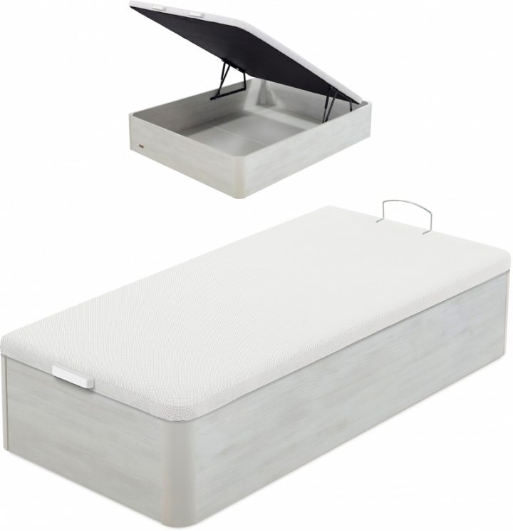 Flex – Sommier 120 X 190 Lit Coffre Flex 120X190Cm Blanc avec Lit Qui Descend Sur Genesis 36