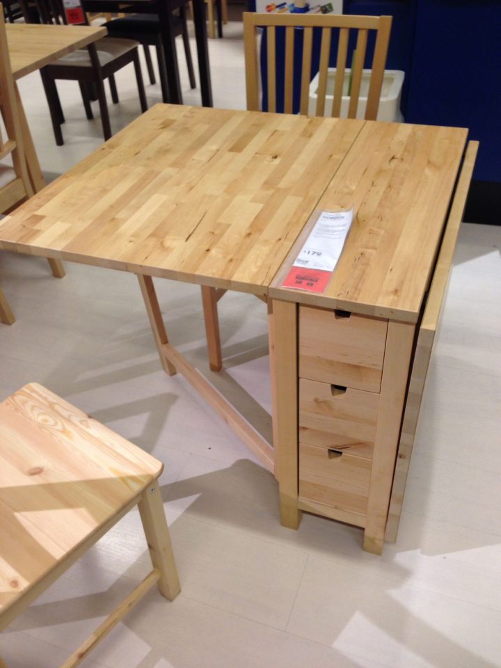Folding Table At Ikea | Space Saver Kitchen Table, Space concernant Ikea Table De Salle Pliante