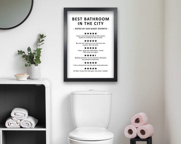 Funny Bathroom Reviews Print Toilet Sign Picture Wc Humour intérieur Poster Toilette Humour Funny Bathroom Reviews Print Toilet Sign Picture Wc Humour intérieur Poster Toilette Humour