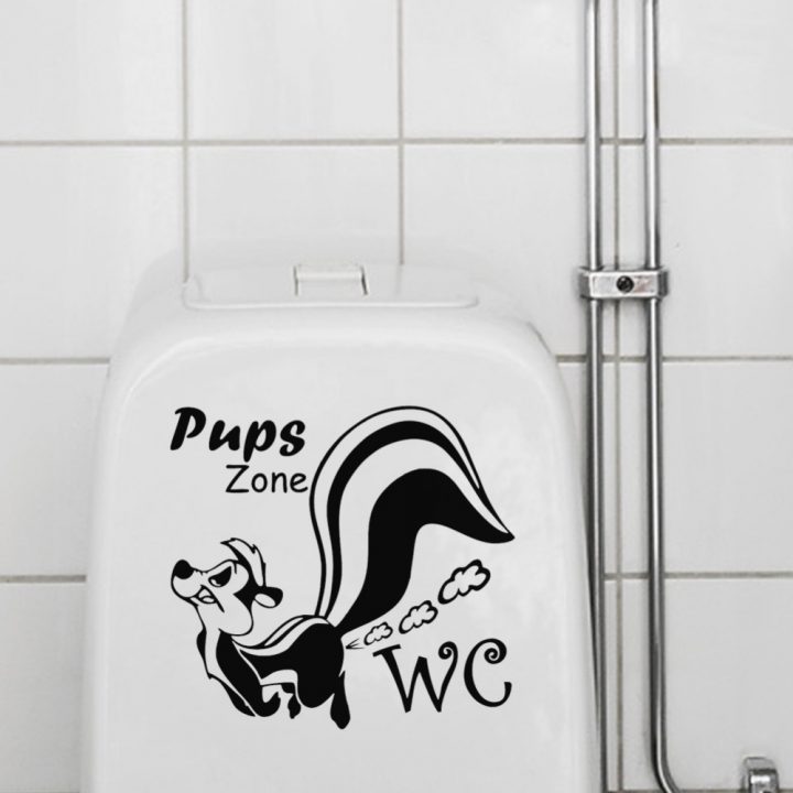 Funny Squirrel Toilet Pups Zone Wc Stickers Wall dedans Poster Toilette Humour Funny Squirrel Toilet Pups Zone Wc Stickers Wall dedans Poster Toilette Humour