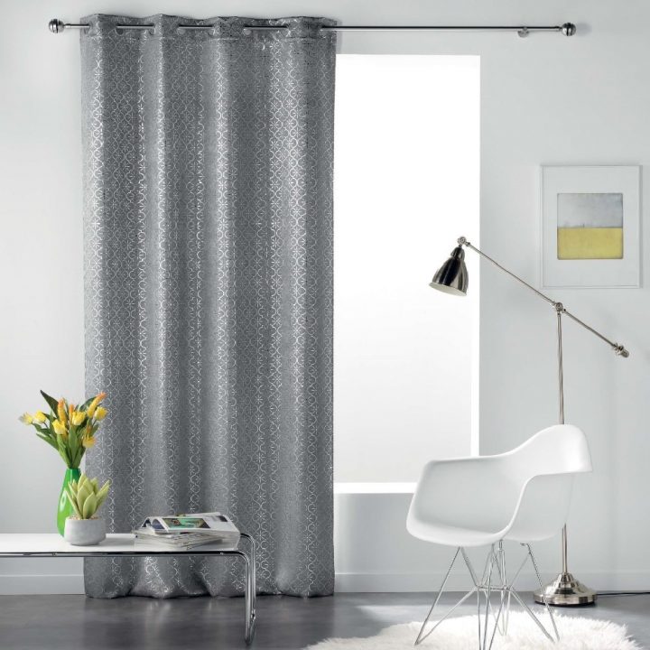 Gifi Rideaux Jour Nuit / Voilage A Oeillets Blanc Courbe avec Store Enrouleur Bambou Gifi Gifi Rideaux Jour Nuit / Voilage A Oeillets Blanc Courbe avec Store Enrouleur Bambou Gifi