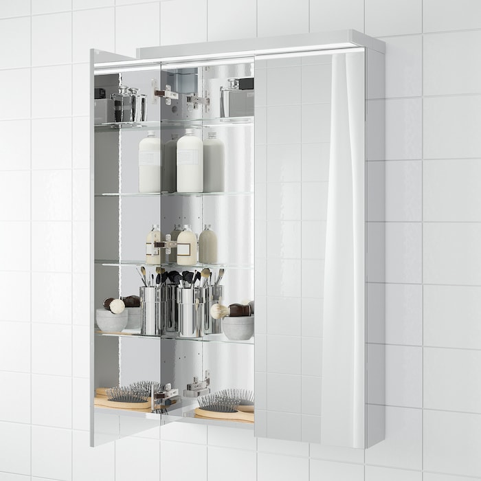 meuble colonne salle de bain avec miroir ikea