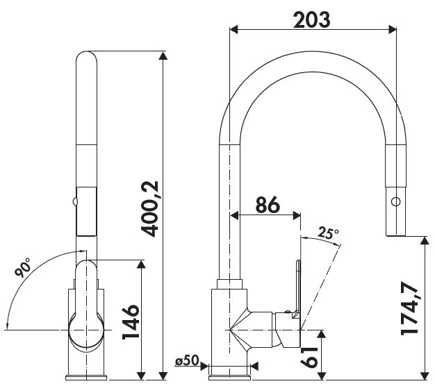 Grifo De Cocina Luisina Rcd285 | Jomacarsa, S.c. encequiconcerne Robinet Franke Alto 076453 Demontage