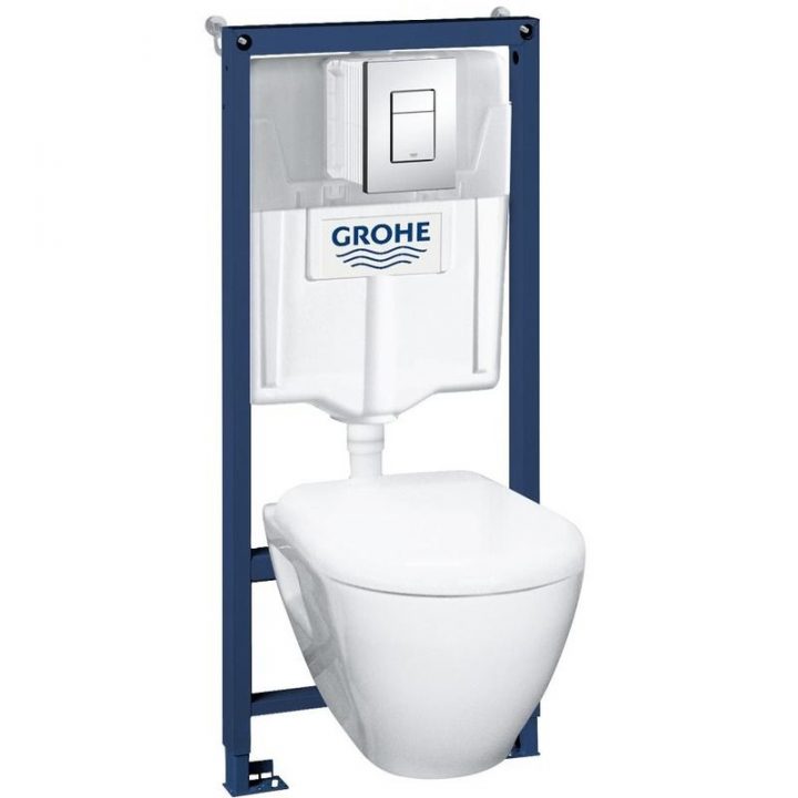 Grohe Pack Bati Wc Solido Perfect Compact – 39186000 (Avec serapportantà Gabarit De Percage Pour Bati Suspendu Grohe Sl