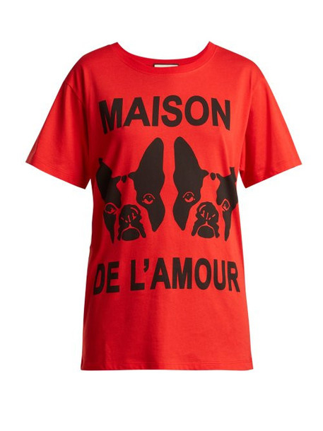 Gucci - Maison De L'Amour Print Cotton T Shirt - Womens dedans Maisons De L Amour Offenburg