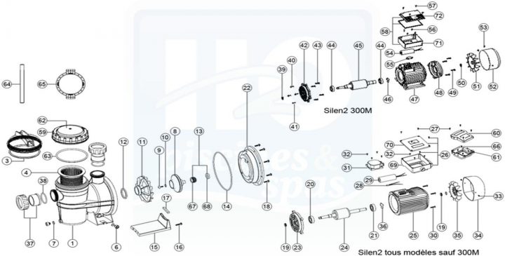 H2O Piscines & Spas – Piéces Détachées : Pompes De serapportantà Pieces Detache Recuperateur Tifon