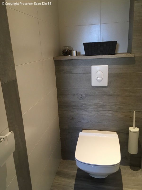 Habillage Wc Suspendu Peinture Ou Carrelage pour Peinture Carrelage Wc