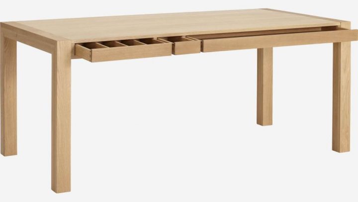 Hana Ii – Table À Manger En Chêne destiné Sofia Habitat Table