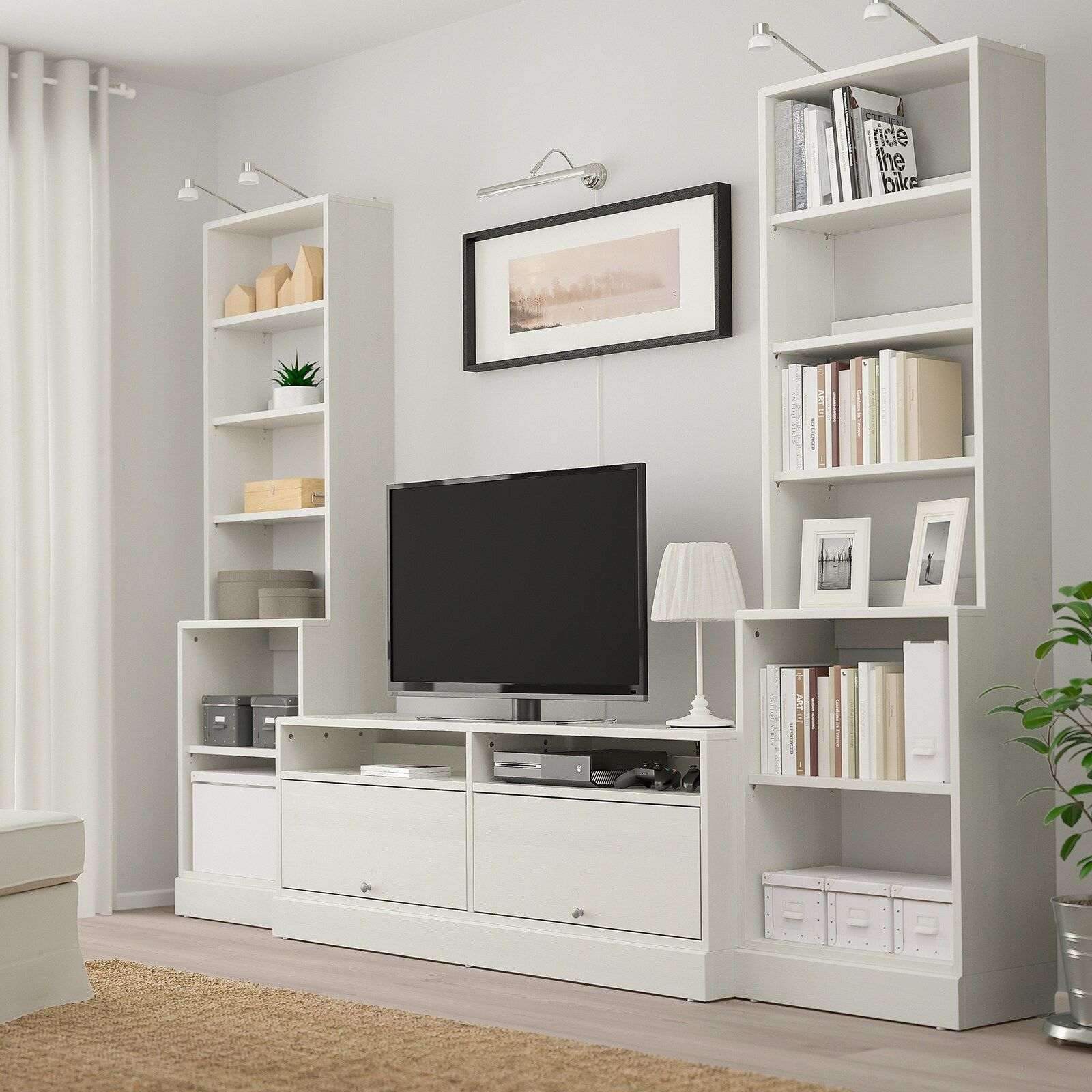 Havsta Tv Storage Combination, White, 111X18 1/2X83 1/2 pour Meuble Tv Billy Ikea Havsta Tv Storage Combination, White, 111X18 1/2X83 1/2 pour Meuble Tv Billy Ikea
