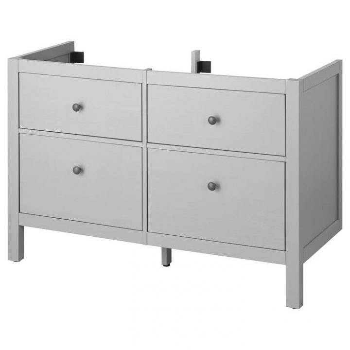 Hemnes Meuble Pour Lavabo, 4 Tiroirs – Gris 47 1/4 " (120 concernant Hemenes Lavabo Gris