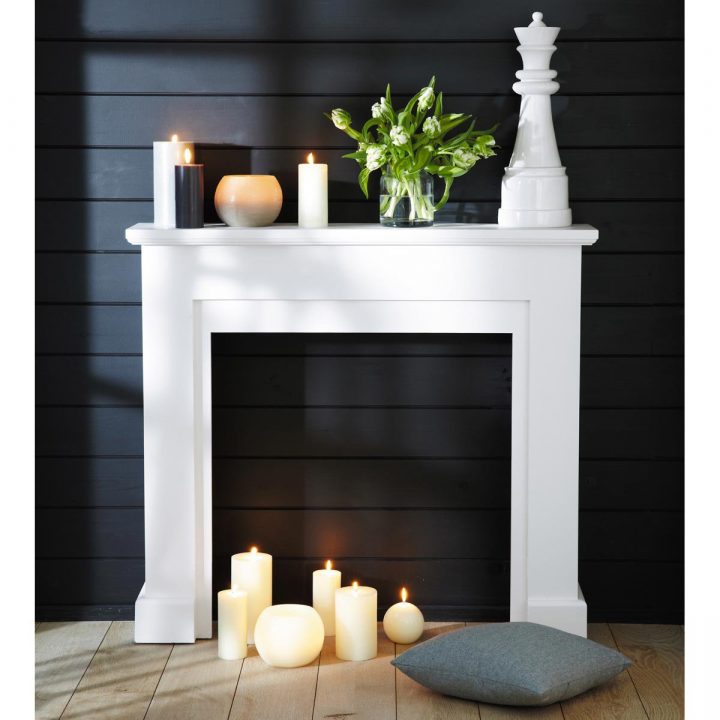 Hermanas Bolena: Reforma Integral: Salón, Biblioteca Y encequiconcerne Ikea Manteau Cheminee