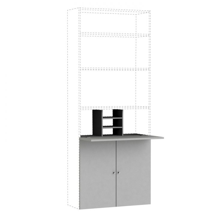 Kit Bureau Spaceo Home 100 X 80 X 30 Cm, Anthracite destiné Kit Depazamiento Canape Leroy Merlin Kit Bureau Spaceo Home 100 X 80 X 30 Cm, Anthracite destiné Kit Depazamiento Canape Leroy Merlin