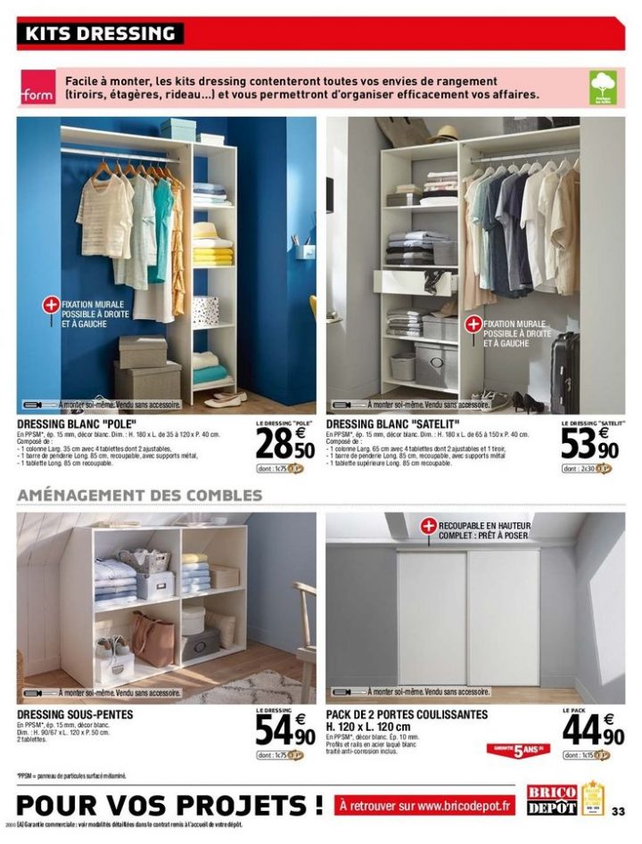 Kit Dressing Blanc Pole Brico Depot – Recherche Google avec Dressing Brico Depot