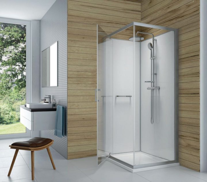 Leda – Cabine De Douche Kara Mineral 120X80Cm Porte encequiconcerne Porte De Douche Zilia