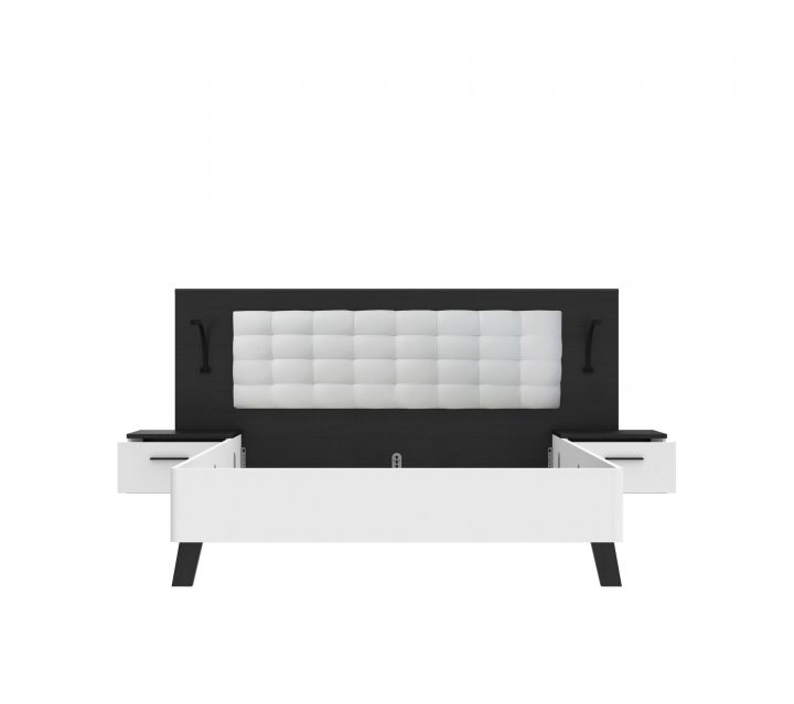 Lit 160X200Cm Chevets Intégrés Ricciano Blanc Et Noir pour Imagr Lit Ricciano Lit 160X200Cm Chevets Intégrés Ricciano Blanc Et Noir pour Imagr Lit Ricciano