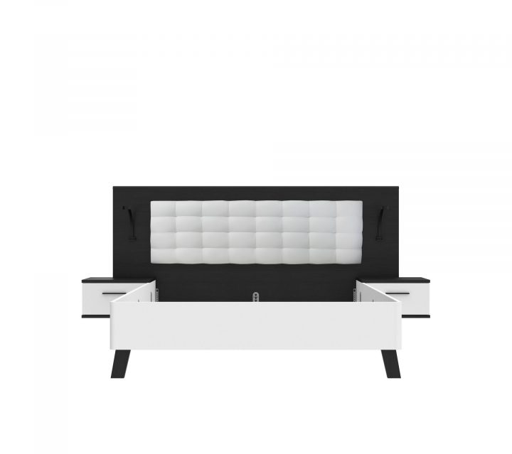 Lit 160X200Cm Chevets Intégrés Ricciano Blanc Et Noir tout Imagr Lit Ricciano Lit 160X200Cm Chevets Intégrés Ricciano Blanc Et Noir tout Imagr Lit Ricciano