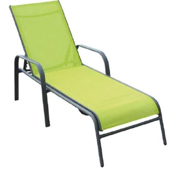 Lot 2 Bains De Soleil Empilables En Alu Et Textilène Vert dedans Toile Transat Louisa Lot 2 Bains De Soleil Empilables En Alu Et Textilène Vert dedans Toile Transat Louisa