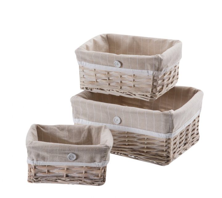 Lot De 3 Paniers Rangement Déco En | Wedestock – 1823 dedans Achat Cabane Osier