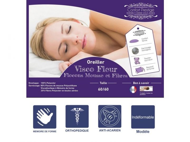 Matelas Orthopédique 80X190 X 22 Cm + Oreiller Mémoire avec Merci Image Orthopedique