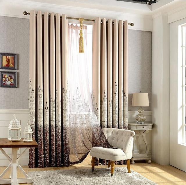 Mediterranean Style Blackout Curtains For Living Room intérieur Rideau Salon Wish