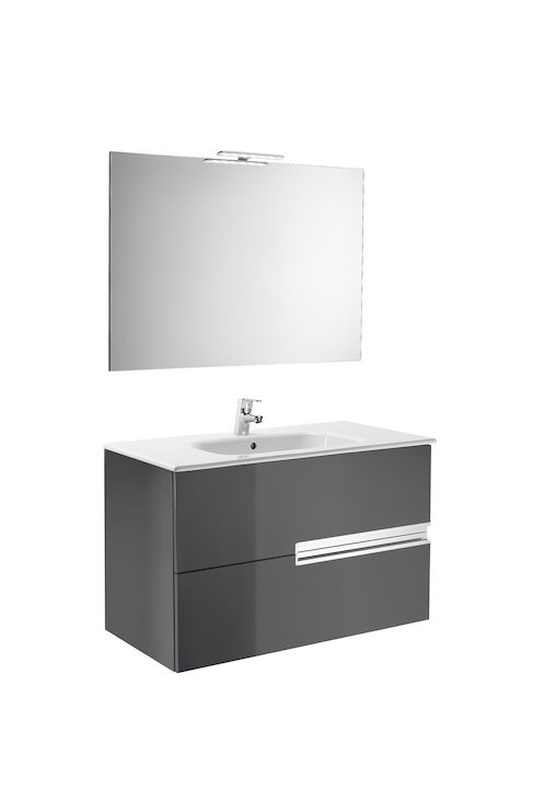 Meuble 2 Tiroirs, Lavabo, Miroir Et Applique Led – Saiss serapportantà Distri Meubles Catalogue